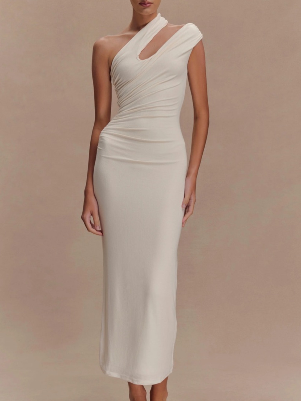 Meshki 	
Anastasia One Shoulder Modal Midi